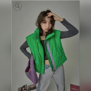 Chuu Pretty Pinky Winter Padded Vest OS